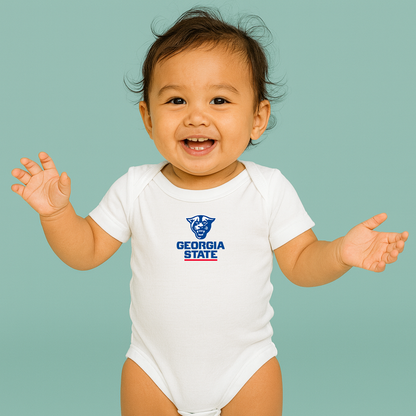 George Georgia State Panthers Logo Baby Romper Onesie