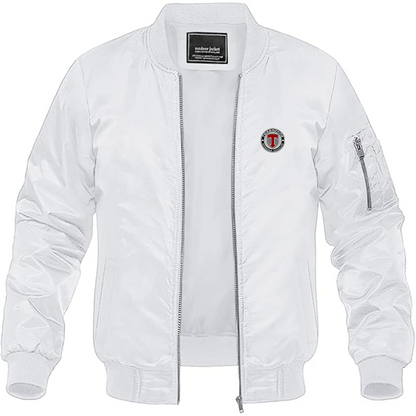 Men's Terradyne Logo Lightweight Bomber Jacket Windbreaker Softshell Varsity Jacket Coat
