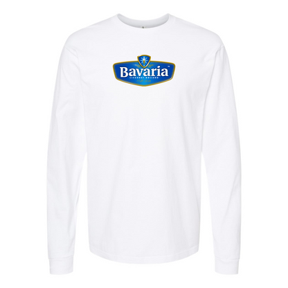 Men's Bavaria Logo Cotton Long Sleeve T-Shirt
