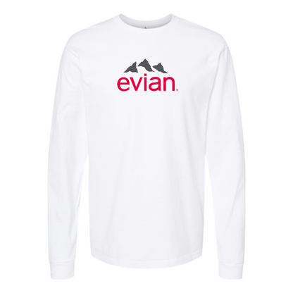 Youth Evian Logo Cotton Long Sleeve T-Shirt