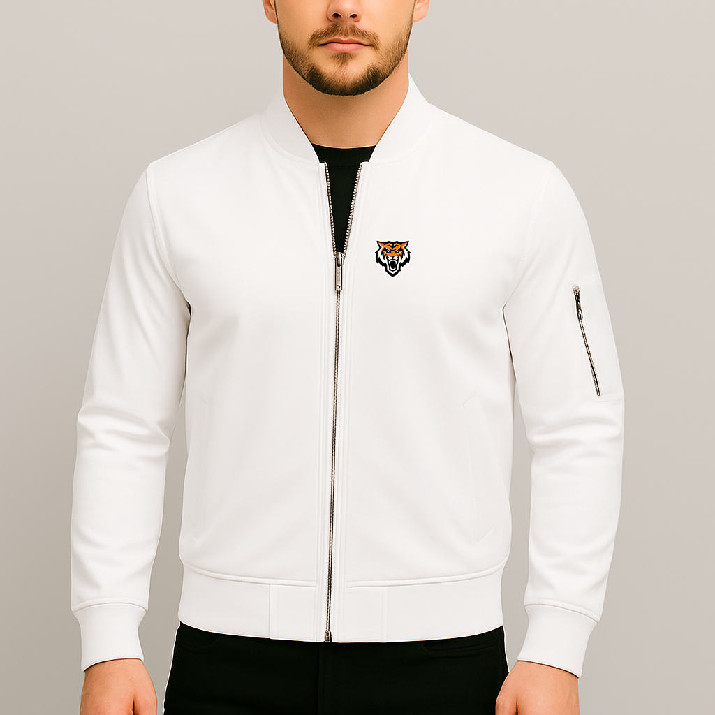 Men's Idaho State Bengals Logo Lightweight Bomber Jacket Windbreaker Softshell Varsity Jacket Coat
