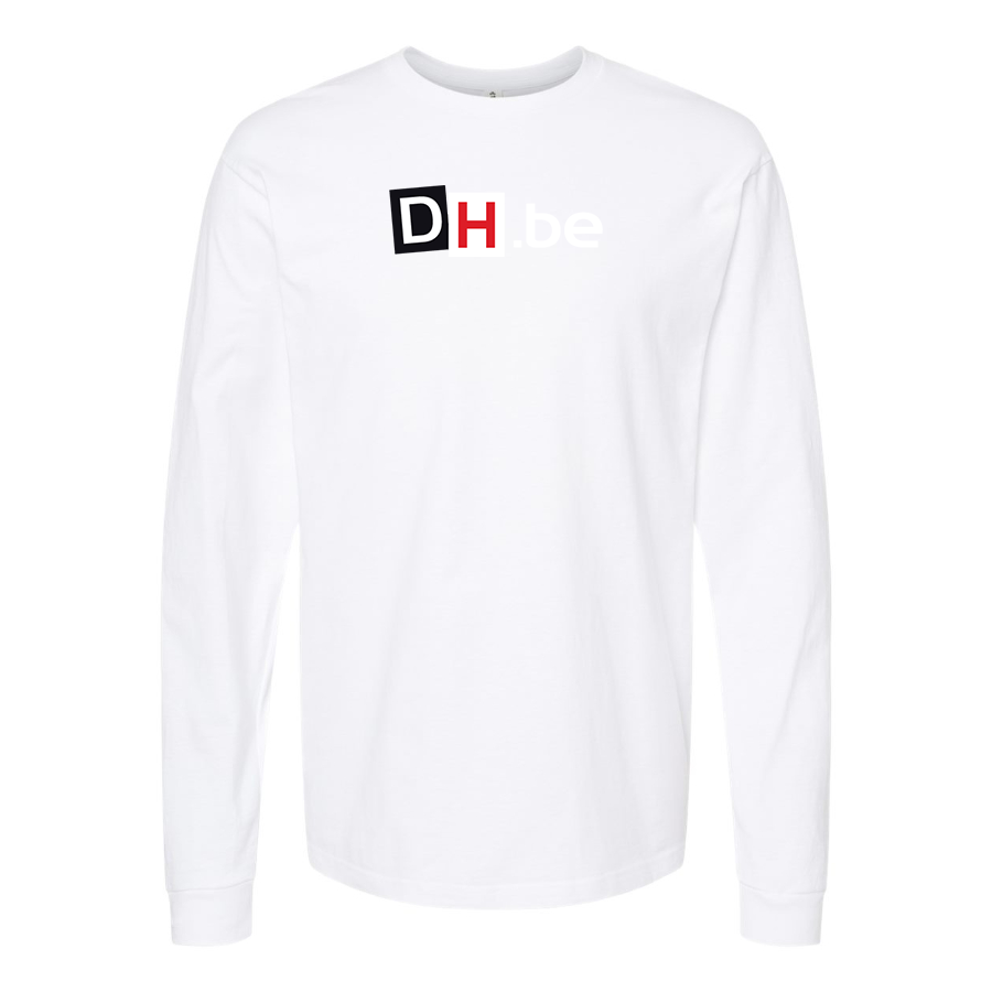 Men's DH Derniere Heure Logo  Cotton Long Sleeve T-Shirt