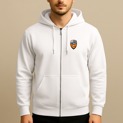 Men's FC Lorient Soccer Logo Zipper Hoodie