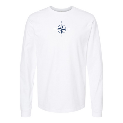 Men's Nato Emblem Logo Cotton Long Sleeve T-Shirt