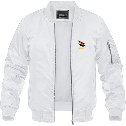Men's Adelaide Crows  Logo Lightweight Bomber Jacket Windbreaker Softshell Varsity Jacket Coat