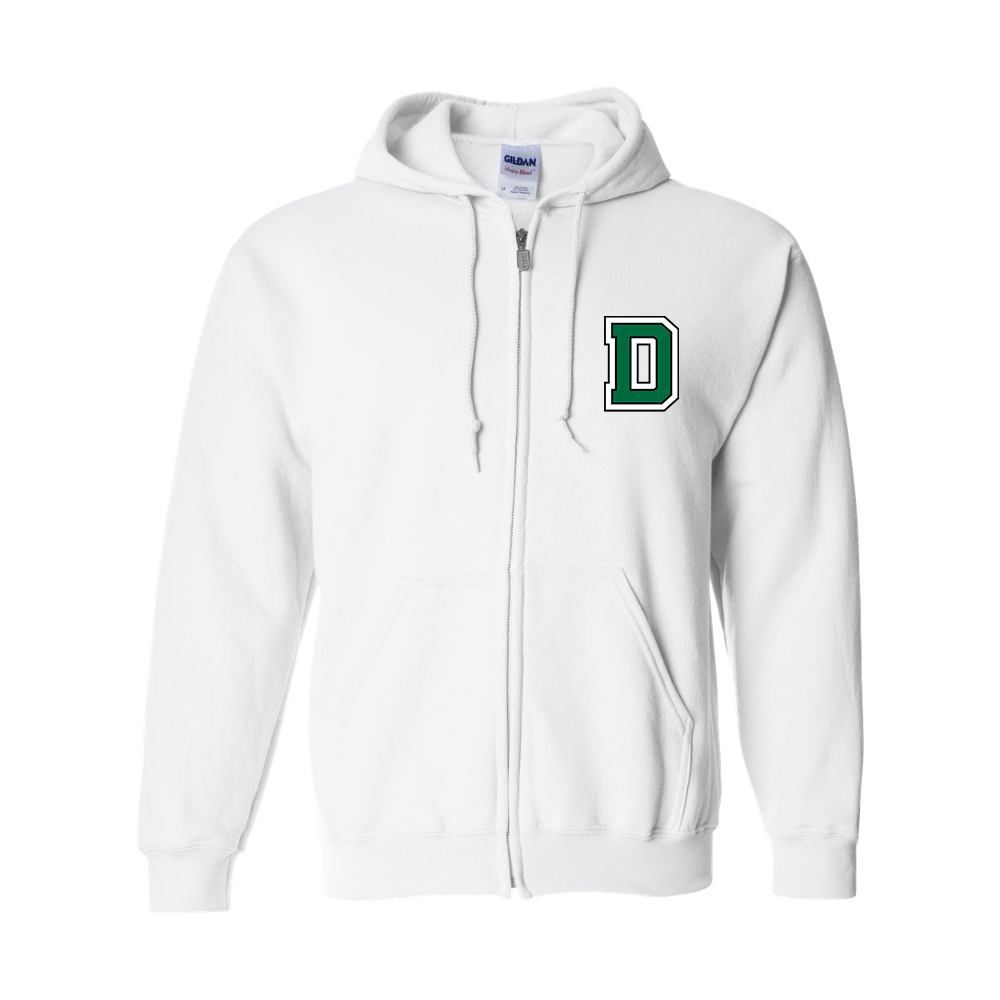 Men's Dartmouth Big Green  Gildan  Heavy Blend Full Zip Hooded Sweatshirt