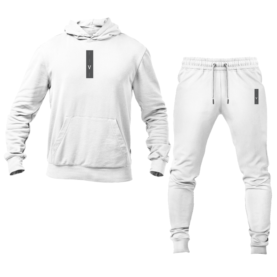 Men's Five Logo Hoodie Joggers Set
