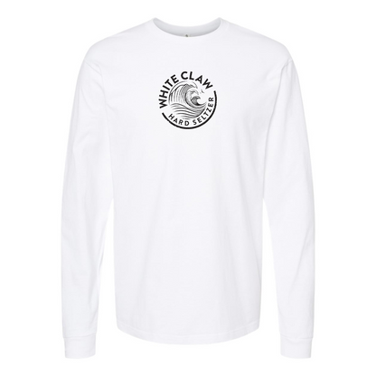 Men's White Claw Logo Cotton Long Sleeve T-Shirt