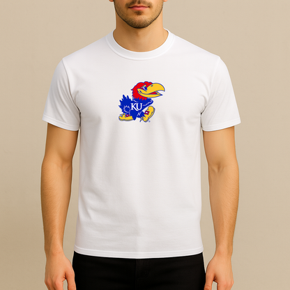Men's Kansas Jayhawks Logo Cotton T-Shirt