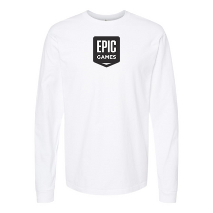 Men's Epic Games Logo Cotton Long Sleeve T-Shirt