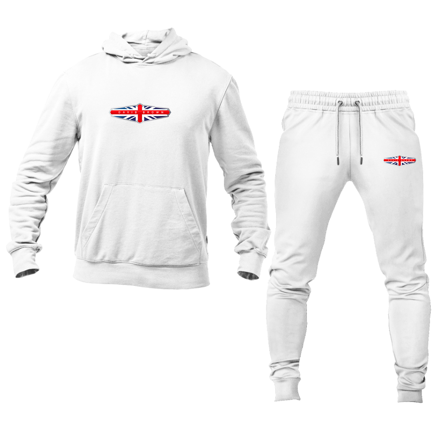 Men's David Brown Logo Hoodie Joggers Set