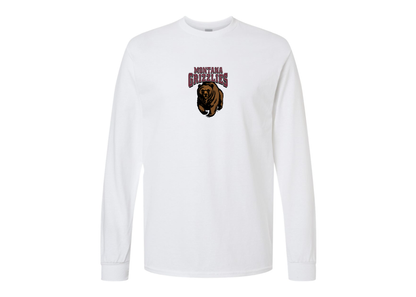 Men's Montana Grizzliesl Gildan Heavy Cotton Long Sleeve T-Shirt