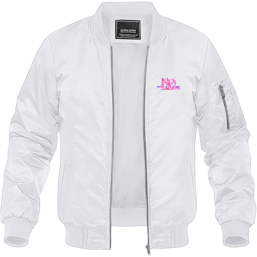 Men's Manic Street Preachers Logo Lightweight Bomber Jacket Windbreaker Softshell Varsity Jacket Coat