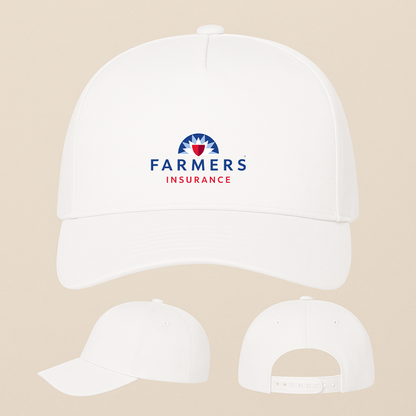 Farmer_s Insurance Logo Five Panel Twill Snapback Cap