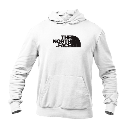 Men's The North Face Black Logo white Pullover Hoodie