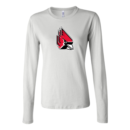 BELLA CANVAS  Ball State Cardinals Jersey Long Sleeve Tee