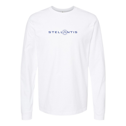 Men's Stellantis Logo Cotton Long Sleeve T-Shirt