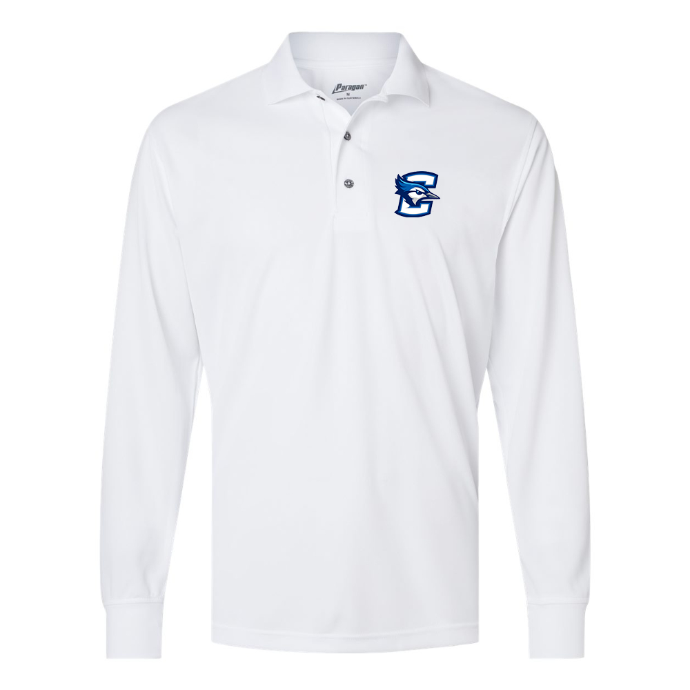 Men's  Creighton Bluejays Paragon Prescott Long Sleeve Polo