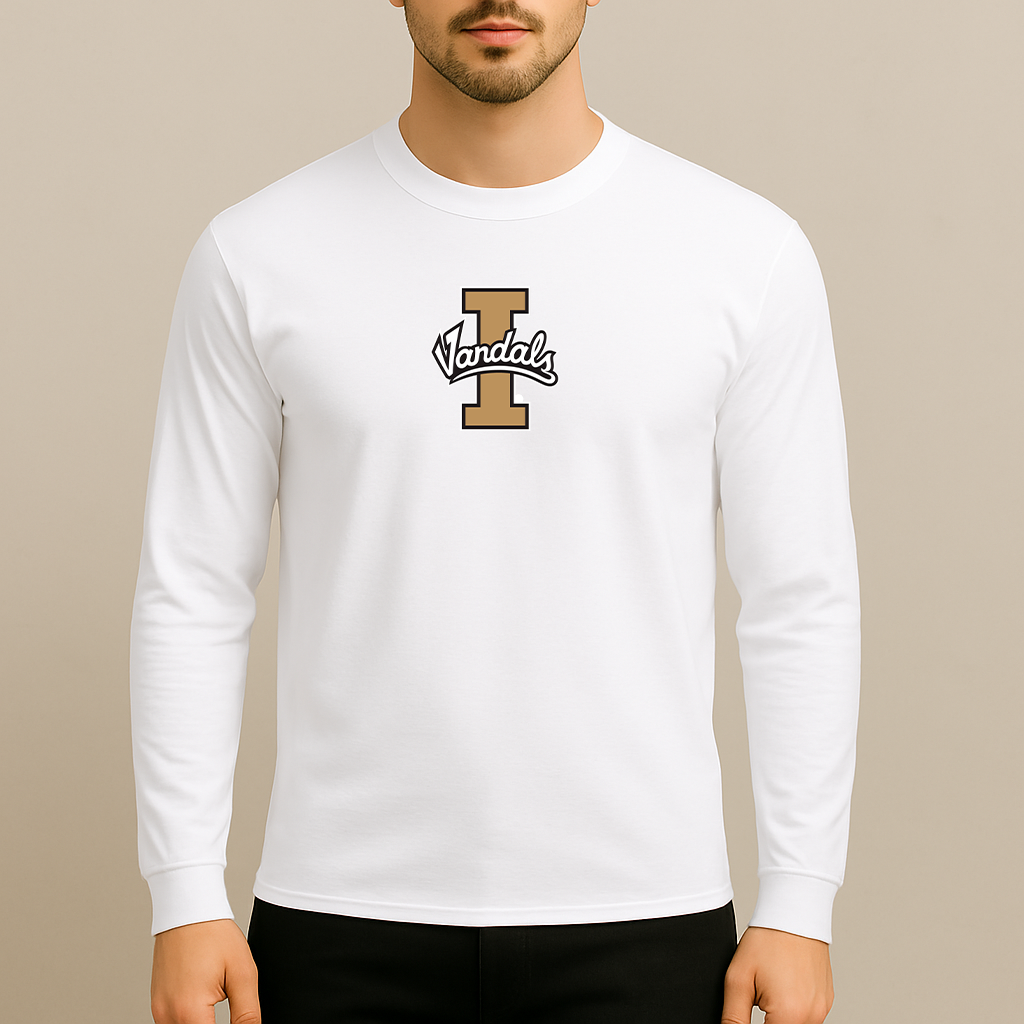 Men's Idaho Vandals Logo Long Sleeve T-Shirt