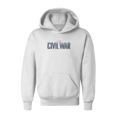 Youth Marvel Civil War  Logo  Pullover Hoodie