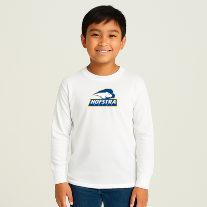 Youth Hofstra Pride Logo Cotton Long Sleeve T-Shirt