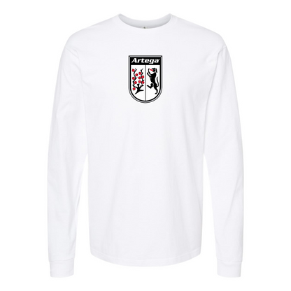 Men's Artega Logo Cotton Long Sleeve T-Shirt