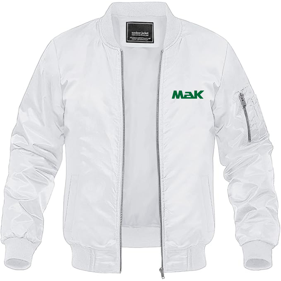 Men's Maschinenbau Kiel Logo Lightweight Bomber Jacket Windbreaker Softshell Varsity Jacket Coat