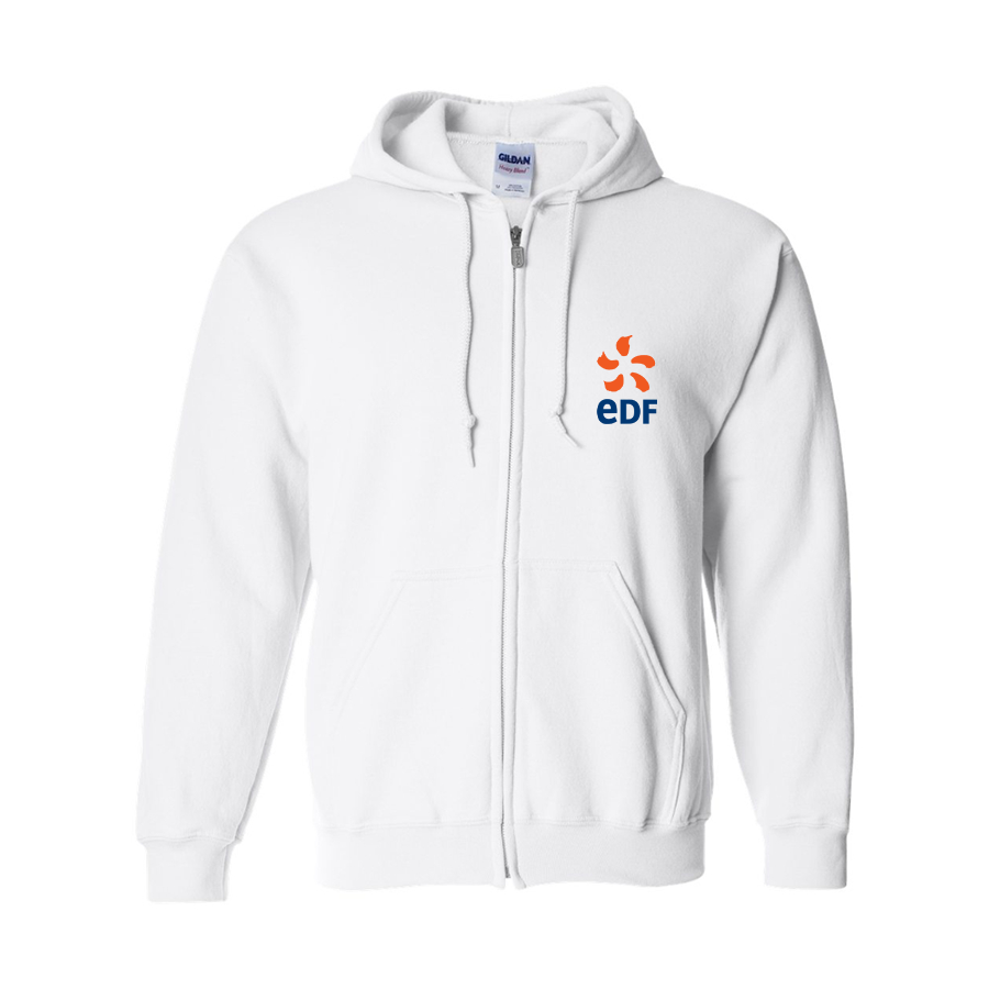 Men's Edf Gildan  Heavy Blend Full Zip Hooded Sweatshirt