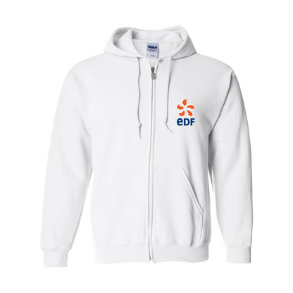 Men's Edf Gildan  Heavy Blend Full Zip Hooded Sweatshirt