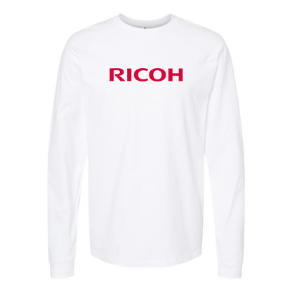 Men's Ricoh Logo Cotton Long Sleeve T-Shirt