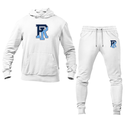 Men's Rhode Island Rams Logo Hoodie Joggers Set
