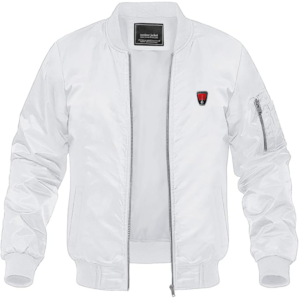 Men's Rover Logo Lightweight Bomber Jacket Windbreaker Softshell Varsity Jacket Coat