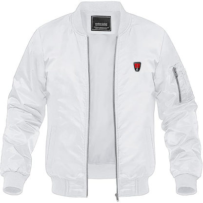 Men's Rover Logo Lightweight Bomber Jacket Windbreaker Softshell Varsity Jacket Coat