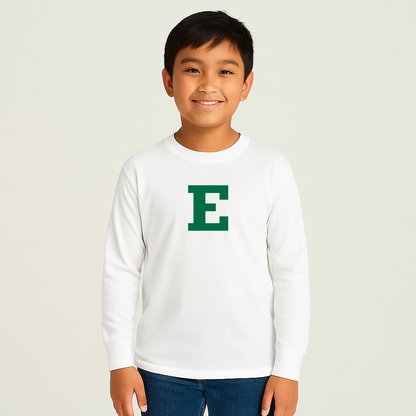 Youth Eastern Michigan Eagles Logo Cotton Long Sleeve T-Shirt