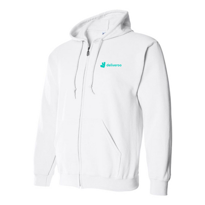 Men's Deliveroo Logo Zipper Hoodie