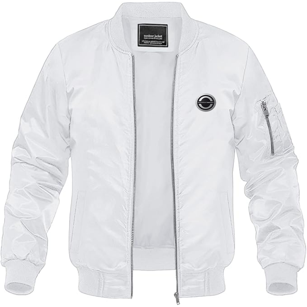 Men's BharatBenz Logo Lightweight Bomber Jacket Windbreaker Softshell Varsity Jacket Coat
