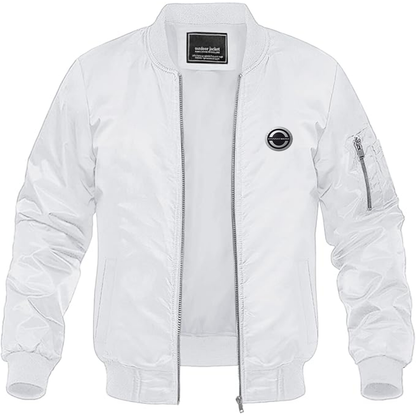 Men's BharatBenz Logo Lightweight Bomber Jacket Windbreaker Softshell Varsity Jacket Coat