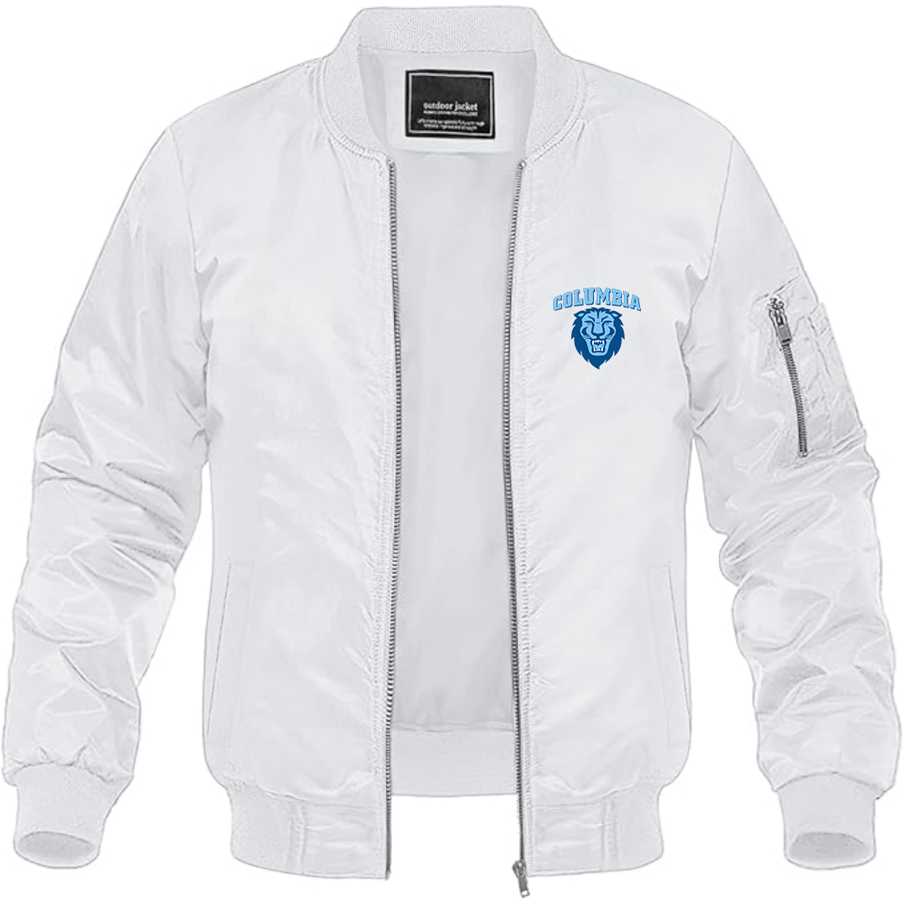 Men's  Columbia Lions Lightweight Bomber Jacket Windbreaker Softshell Varsity Jacket Coat