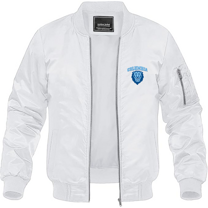 Men's  Columbia Lions Lightweight Bomber Jacket Windbreaker Softshell Varsity Jacket Coat