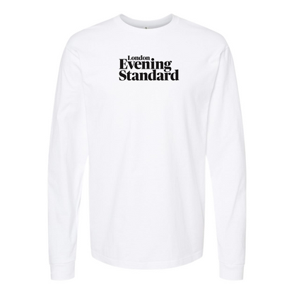 Men's London Evening Standard  Logo Cotton Long Sleeve T-Shirt