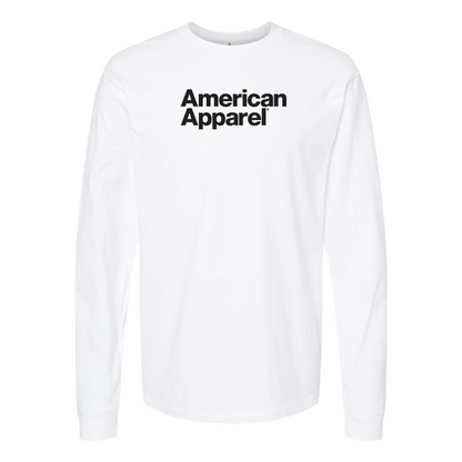 Men's American Apparel Logo Cotton Long Sleeve T-Shirt