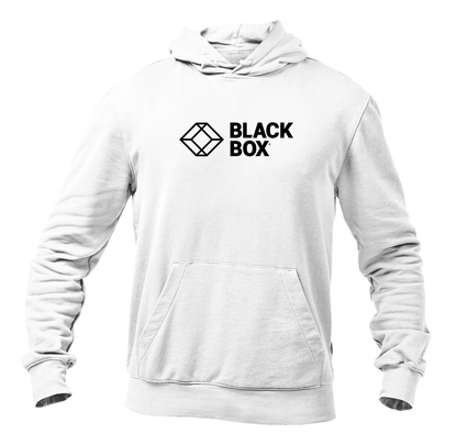 Men's Black Box Logo Pullover Hoodie