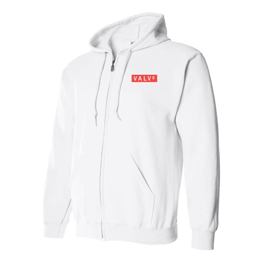 Men's Valve Banner Logo Zipper Hoodie
