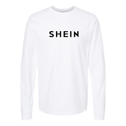 Men's Shein Logo Cotton Long Sleeve T-Shirt