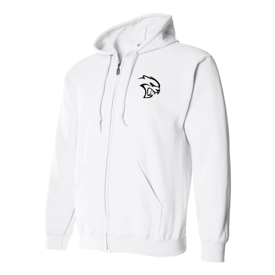 Men's Dodge Hellcat Logo Zipper Hoodie