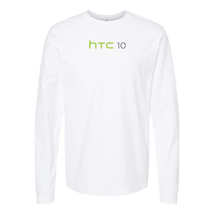 Men's HTC 10 Logo Cotton Long Sleeve T-Shirt