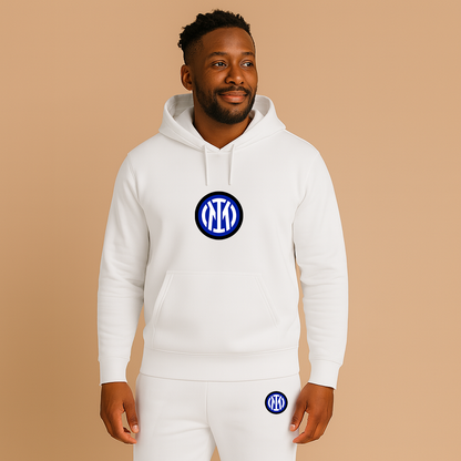 Men's Inter Milan 2025 Soccer Logo Hoodie Joggers Set