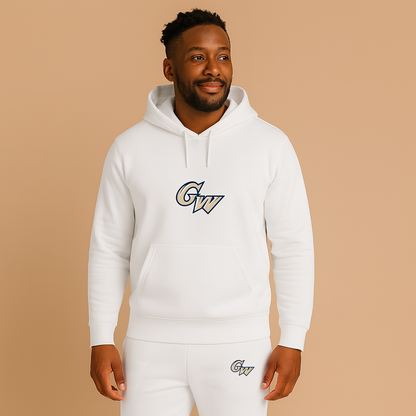 Men's George Washington Colonials Logo Hoodie Joggers Set