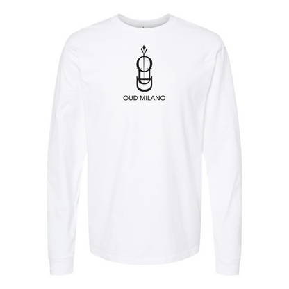 Men's Oud Milano Logo Cotton Long Sleeve T-Shirt