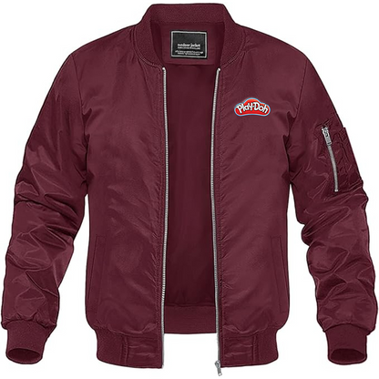 Men's Play Doh Lightweight Bomber Jacket Windbreaker Softshell Varsity Jacket Coat